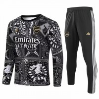 Arsenal FC Black Training Technical Football Tracksuit 23-24
