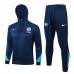 Chelsea Mens Navy Training Hooded Presentation Football Tracksuit 24-25