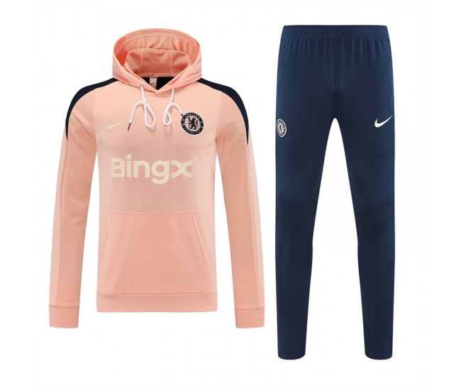 Chelsea FC Men's Strike Training Hooded Sweat Football Tracksuit 25-26