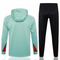 Liverpool FC Mens Green Training Hooded Technical Football Tracksuit 24-25
