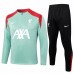 Liverpool FC Mens Green Training Technical Football Tracksuit 24-25