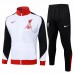 Liverpool FC Mens White Training Presentation Football Tracksuit 24-25