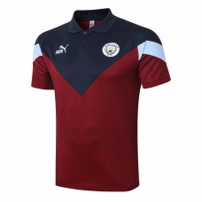 Manchester City FC Icon Red Polo Shirt 2020