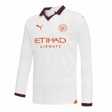 Manchester City Men's Long Sleeve Away Jersey 23-24 Manchester City Men's Long Sleeve Away Jersey 23-24