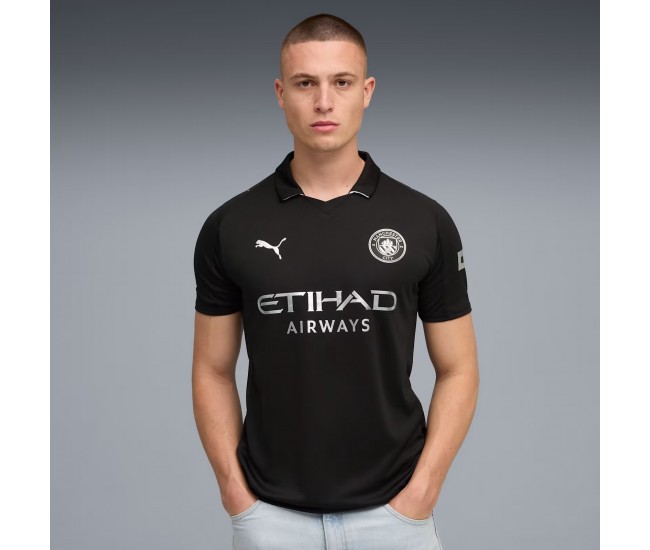 Manchester City Mens Away Authentic Jersey 25-26