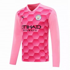 Manchester City Goalkeeper Long Sleeve Jersey Pink 2020 2021