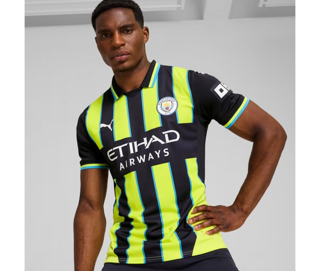 Manchester City Mens Away Authentic Jersey 24-25