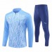 Manchester City FC Mens Blue Training Technical Football Tracksuit 24-25
