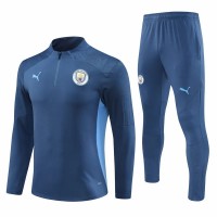 Manchester City FC Mens Navy Training Technical Football Tracksuit 24-25