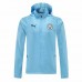 Manchester City Training Winter Jacket Mens Light Blue 2021