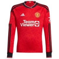 Manchester United Men's Long Sleeve Home Jersey 23-24