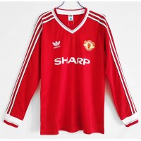 Manchester United FC Long Sleeve Home Retro Jersey 1986-1988