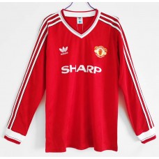 Manchester United FC Long Sleeve Home Retro Jersey 1986-1988