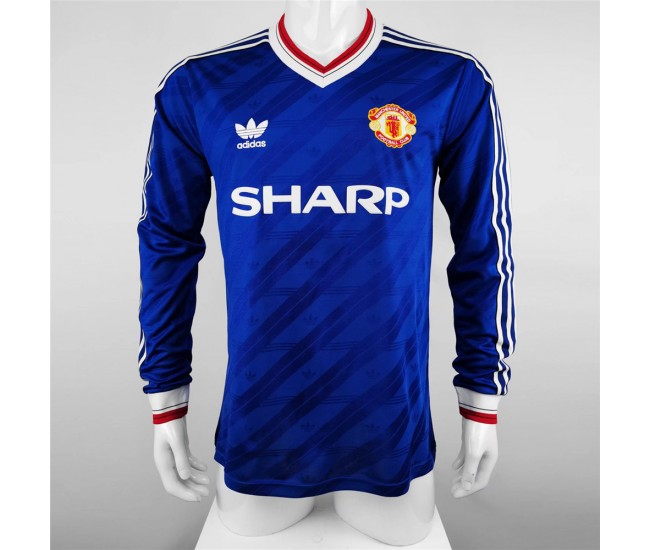 Manchester United FC Long Sleeve Third Retro Jersey 1986-1988