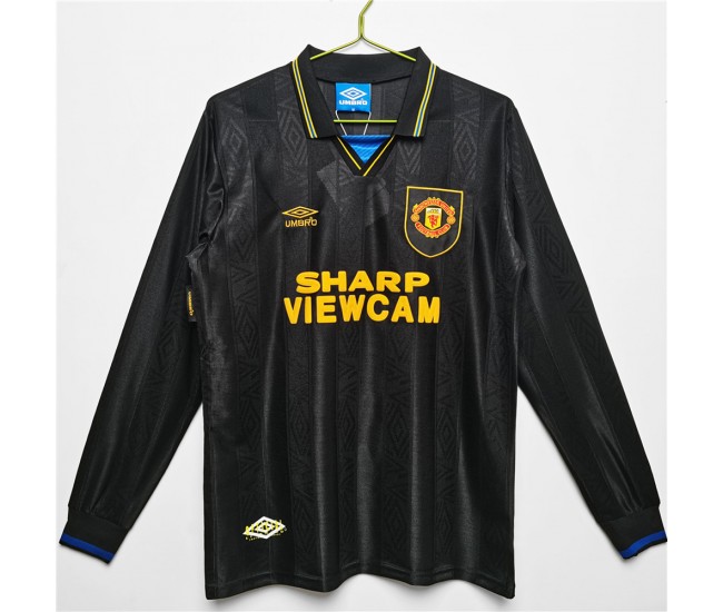 Manchester United FC Long Sleeve Away Retro Jersey 1993-1994