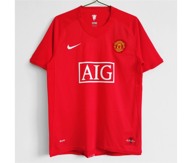 Manchester United FC Home Retro Jersey 2007-2008