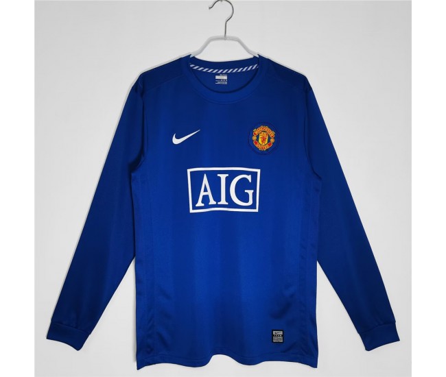 Manchester United FC Long Sleeve Third Retro Jersey 2008-2009