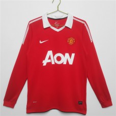 Manchester United FC Long Sleeve Home Retro Jersey 2010-2011