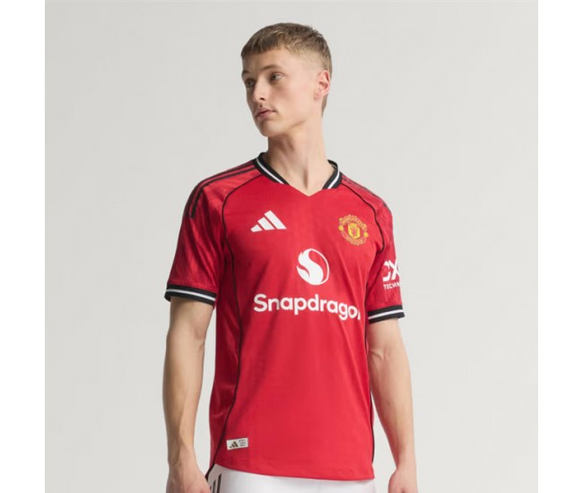 Manchester United Mens Home Authentic Jersey 25-26