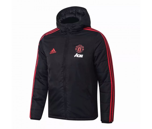 Manchester United Windbreaker Jacket Black 2020 2021