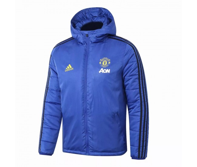 Manchester United Windbreaker Jacket Blue 2020 2021