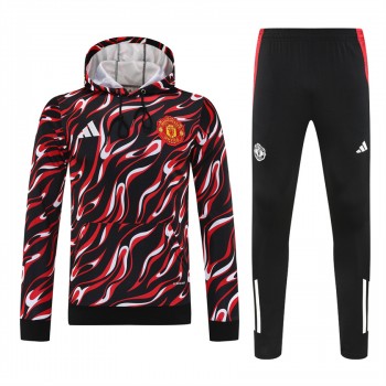 Manchester United FC Men's Pre Match Training Hooded Sweat Football Tracksuit 2025-26
