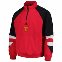Manchester United Mens Icon Raglan Quarter Zip Top 23-24