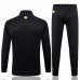 Manchester United FC Mens Black Training Presentation Football Tracksuit 24-25