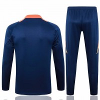 Manchester United FC Mens Navy Training Technical Football Tracksuit 24-25