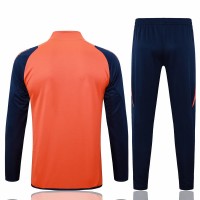 Manchester United FC Mens Orange Training Presentation Football Tracksuit 24-25