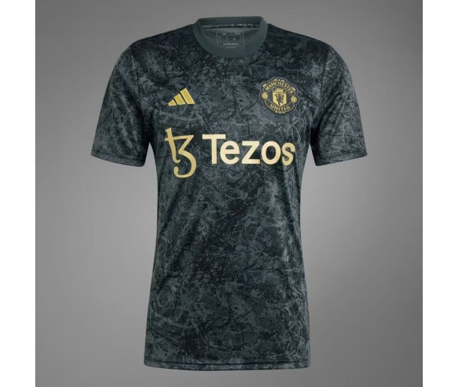 Manchester United Mens Stone Roses Pre-Match Jersey 24-25