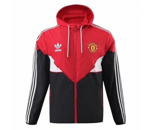 Manchester United Mens Training All Weather Jacket Red 23-24