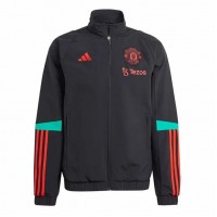 Manchester United Mens Training Presentation Jacket Black 23-24