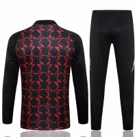 Manchester United FC Mens Black Training Technical Football Tracksuit 24-25
