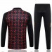 Manchester United FC Mens Black Training Technical Football Tracksuit 24-25