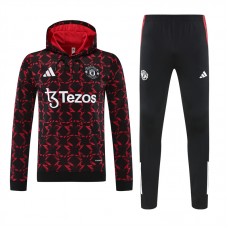 Manchester United FC Men's Pre Match Training Hooded Sweat Football Tracksuit 2024-25