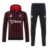 Manchester United FC Men's Pre Match Training Hooded Sweat Football Tracksuit 2024-25
