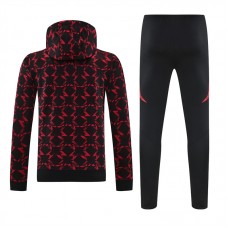 Manchester United FC Men's Pre Match Training Hooded Sweat Football Tracksuit 2024-25