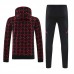 Manchester United FC Men's Pre Match Training Hooded Sweat Football Tracksuit 2024-25
