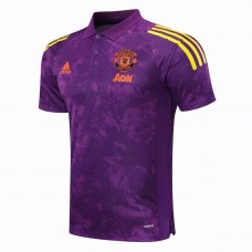 Manchester United Training Polo Purple 2020 2021