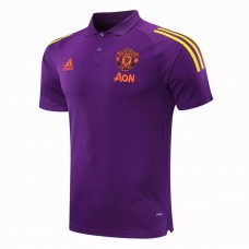 Manchester United Training Purple Polo 2020 2021