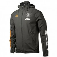 Manchester United Windbreaker Jacket 2020 2021 Grey