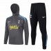 Tottenham Hotspur Mens Grey Training Hooded Technical Football Tracksuit 24-25