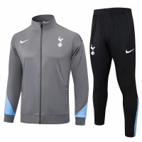 Tottenham Hotspur Mens Grey Training Presentation Football Tracksuit 24-25