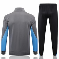 Tottenham Hotspur Mens Grey Training Presentation Football Tracksuit 24-25