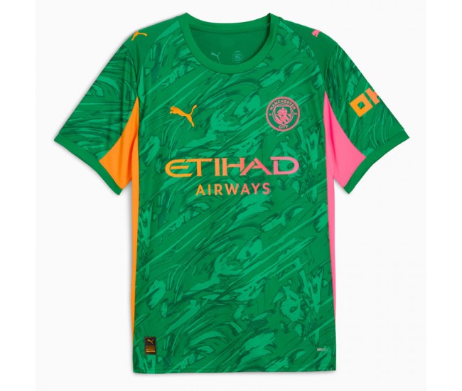 Manchester City Mens Goalkeeper Green Jersey 25-26