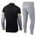 Atlético De Madrid Technical Training Soccer Tracksuit Black Grey 2020 2021