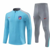Atlético de Madrid Blue Mens Training Technical Football Tracksuit 2024-25