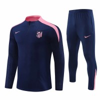Atlético de Madrid Mens Navy Training Technical Football Tracksuit 2024-25