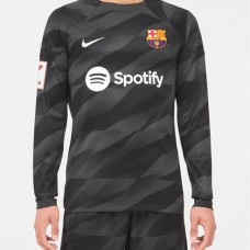 FC Barcelona Mens Black Goalkeeper Jersey 23-24